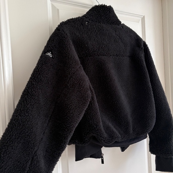 Alo Yoga Foxy Sherpa Jacket Black S - Picture 13 of 15
